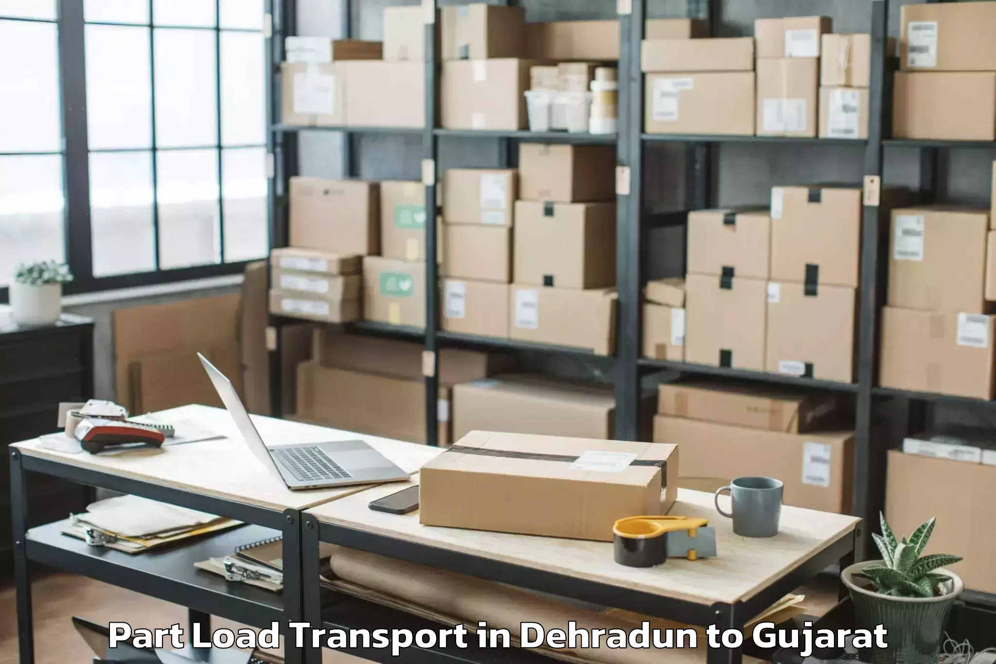 Dehradun to Rajula Part Load Transport Booking